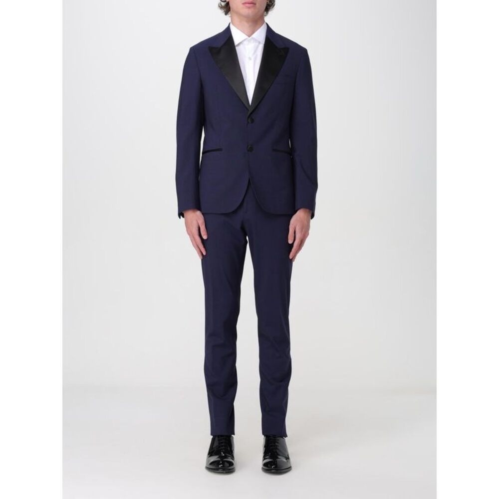 Eleventy Suit Men Blue